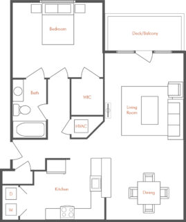 1 Bed / 1 Bath / 964 sq ft / One Month / Starting at $1450