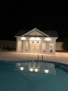 Well Lit for a Night Time Swim